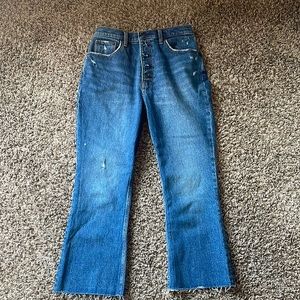 Abercrombie ultra high rise kick flare jeans. Button fly. Never worn.
